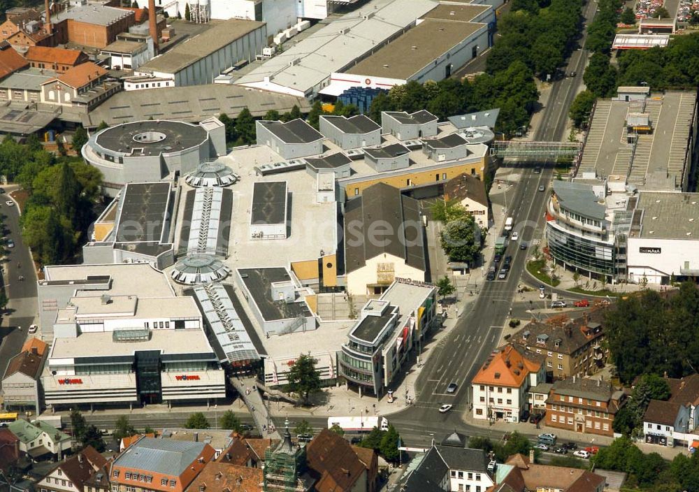 Bayreuth / Bayern from above - Rothmain-Center im Stadtzentrum von Bayreuth.