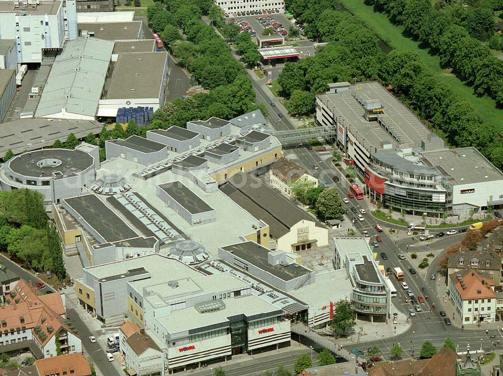 Aerial photograph Bayreuth / Bayern - Rothmain-Center im Stadtzentrum von Bayreuth.