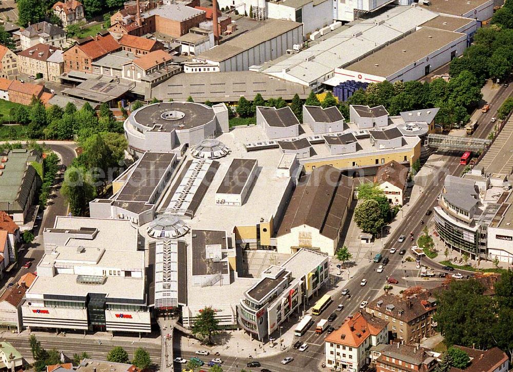 Aerial image Bayreuth / Bayern - Rothmain-Center im Stadtzentrum von Bayreuth.