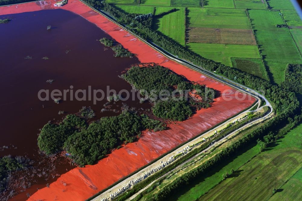 Aerial image Stade - Sewage landfill near Stade in Lower Saxony