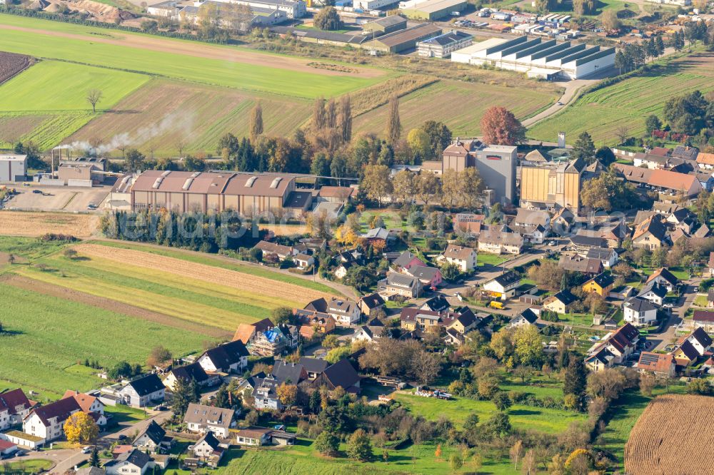 Hugsweier from above - Mill in Hugsweier in the state Baden-Wuerttemberg, Germany