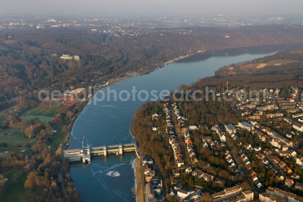 Essen from above - View of the Ruhr in Essen in the state of North Rhine-Westphalia