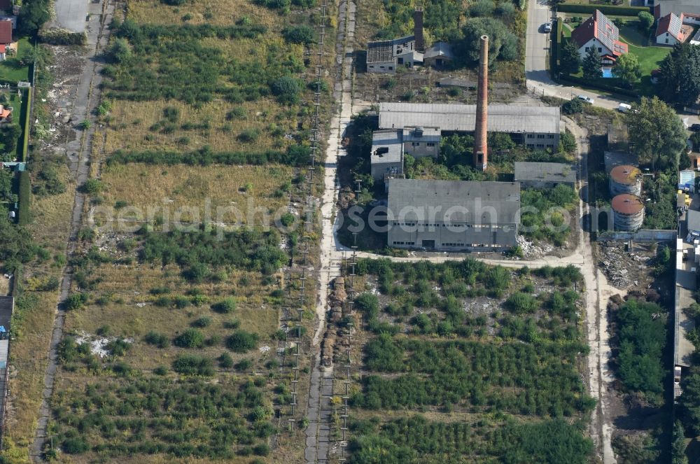 Aerial image Berlin - Ruins of the former factory - building an der Anton-von-Werner-Strasse in Berlin