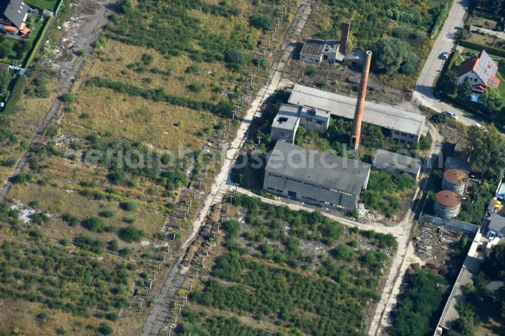 Berlin from above - Ruins of the former factory - building an der Anton-von-Werner-Strasse in Berlin