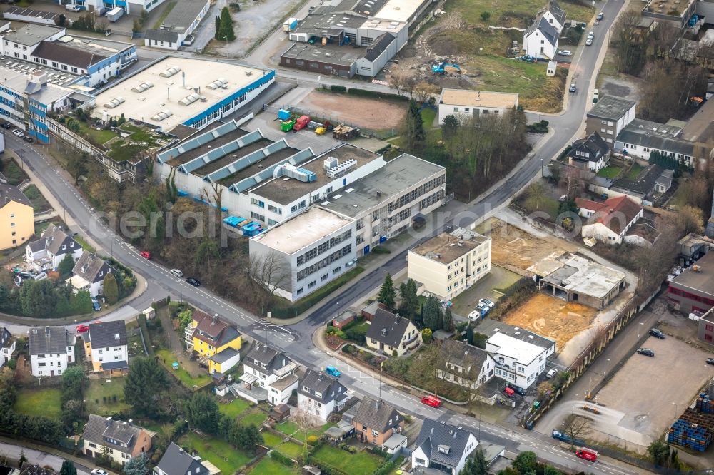 Heiligenhaus from the bird's eye view: Ruins of the former factory - building in Heiligenhaus in the state North Rhine-Westphalia, Germany