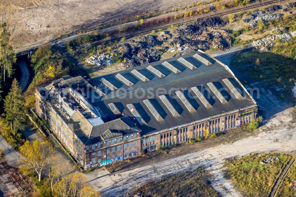 Dortmund from the bird's eye view: Ruins of a building on the site on Rheinische Strasse in the district of Union in Dortmund in the Ruhr area in the state of North Rhine-Westphalia, Germany