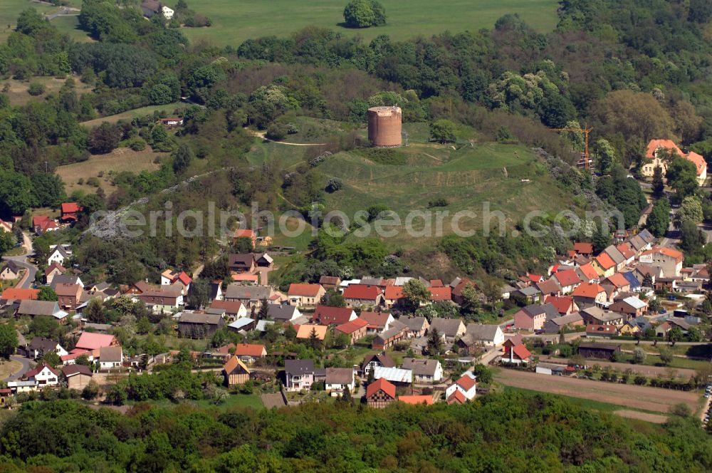 Aerial photograph Stolpe - Ruins and vestiges of the former castle Stolper Turm - Gruetzpott in Stolpe in the Uckermark in the state Brandenburg, Germany