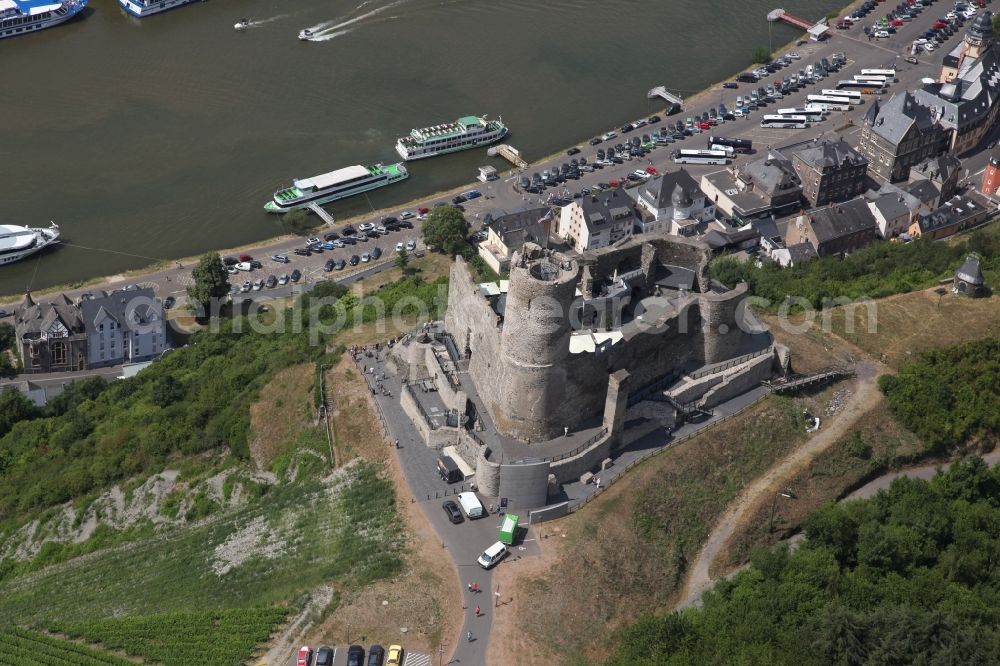 Aerial photograph Bernkastel-Kues - Ruins and vestiges of the former castle and fortress Landshut in Bernkastel-Kues in the state Rhineland-Palatinate, Germany