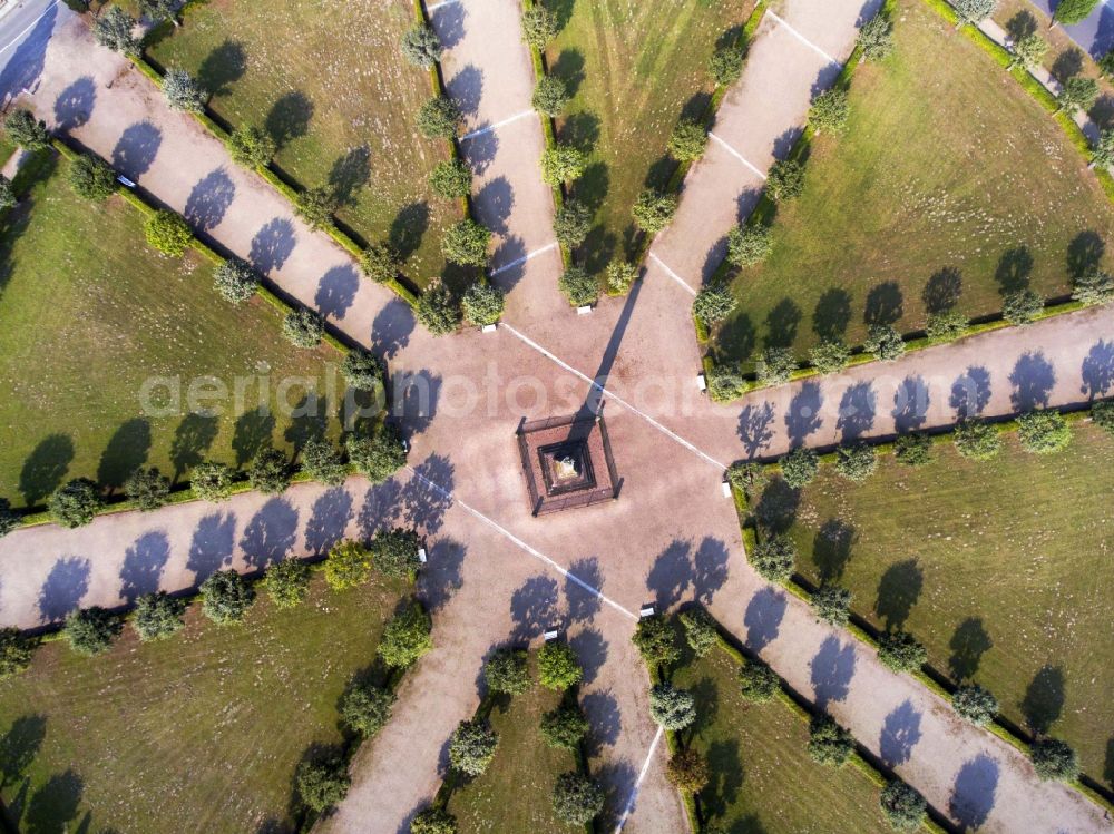 Aerial image Putbus - Round park Circus in the district of Pastitz in Putbus in the federal state Mecklenburg-West Pomerania