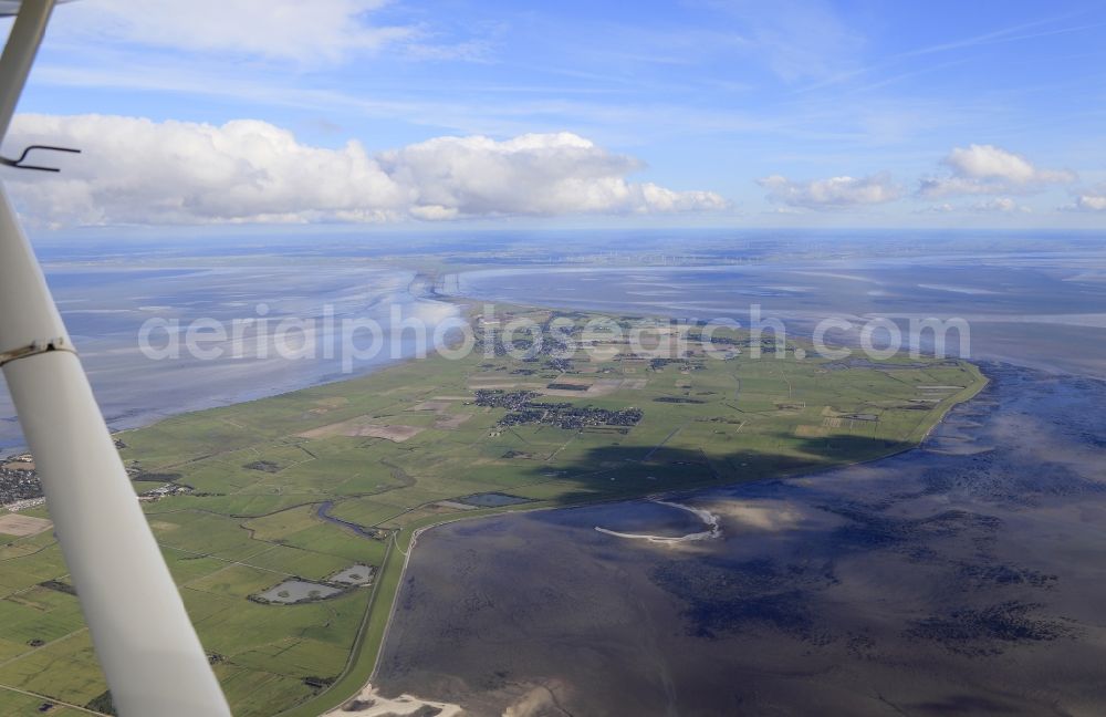 Sylt from the bird's eye view: Flight over the eastern part of the island of Sylt in Schleswig-Holstein