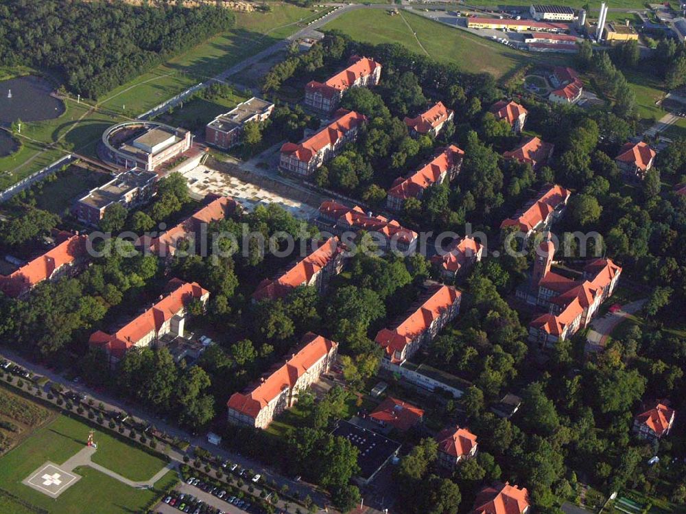 Neuruppin (Brandenburg) from above - Blick auf das Ruppiner Klinikum in Neuruppin. Ruppiner Kliniken GmbH, Fehrbelliner Straße 38, D-16816 Neuruppin, Telefon: (0 33 91) 39-0, Telefax: (0 33 91) 39 10 09, http://