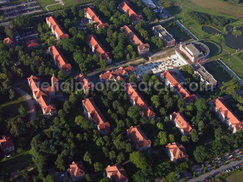 Neuruppin (Brandenburg) from above - Blick auf das Ruppiner Klinikum in Neuruppin. Ruppiner Kliniken GmbH, Fehrbelliner Straße 38, D-16816 Neuruppin, Telefon: (0 33 91) 39-0, Telefax: (0 33 91) 39 10 09, http://