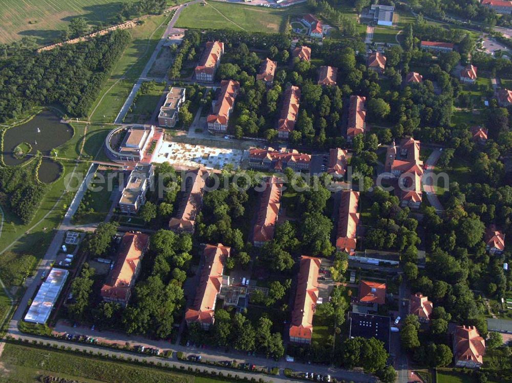 Aerial photograph Neuruppin (Brandenburg) - Blick auf das Ruppiner Klinikum in Neuruppin. Ruppiner Kliniken GmbH, Fehrbelliner Straße 38, D-16816 Neuruppin, Telefon: (0 33 91) 39-0, Telefax: (0 33 91) 39 10 09, http://