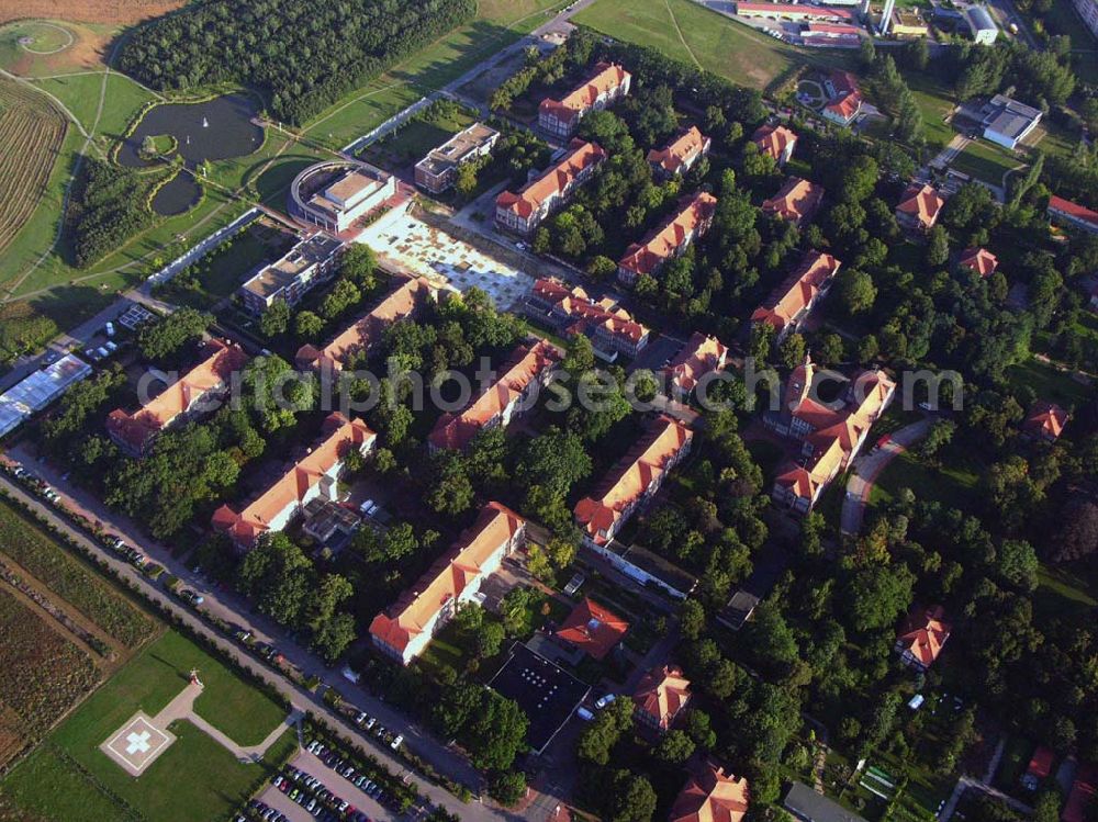 Neuruppin (Brandenburg) from above - Blick auf das Ruppiner Klinikum in Neuruppin. Ruppiner Kliniken GmbH, Fehrbelliner Straße 38, D-16816 Neuruppin, Telefon: (0 33 91) 39-0, Telefax: (0 33 91) 39 10 09, http://