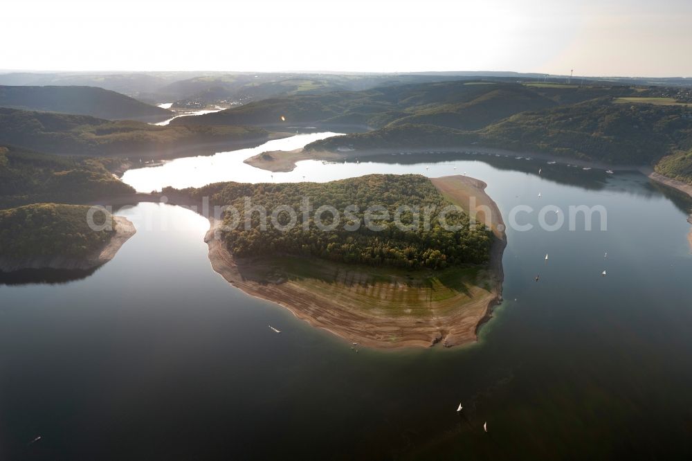 Aerial photograph Düren - View of the Rurstausee near Dueren in the state of North Rhine-Westphalia