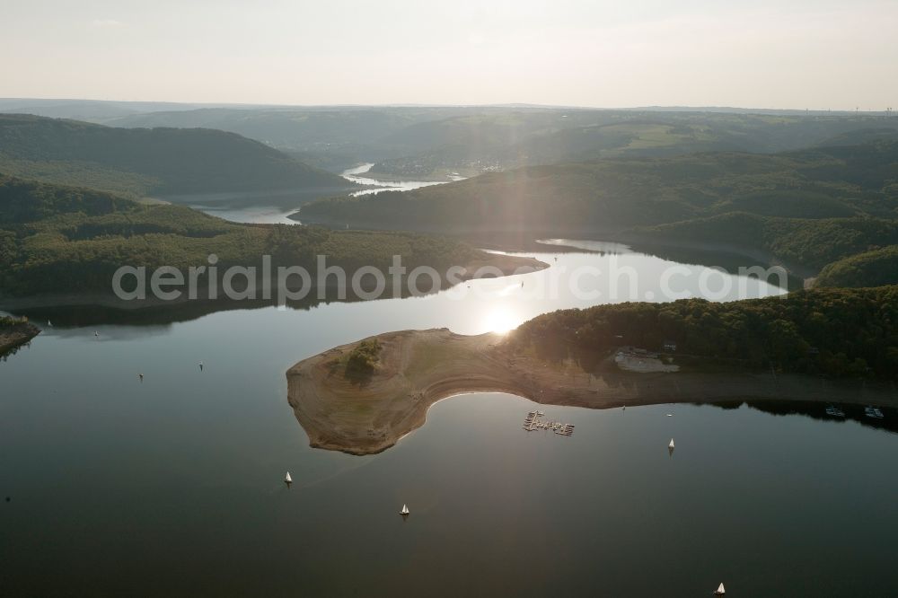 Aerial photograph Düren - View of the Rurstausee near Dueren in the state of North Rhine-Westphalia