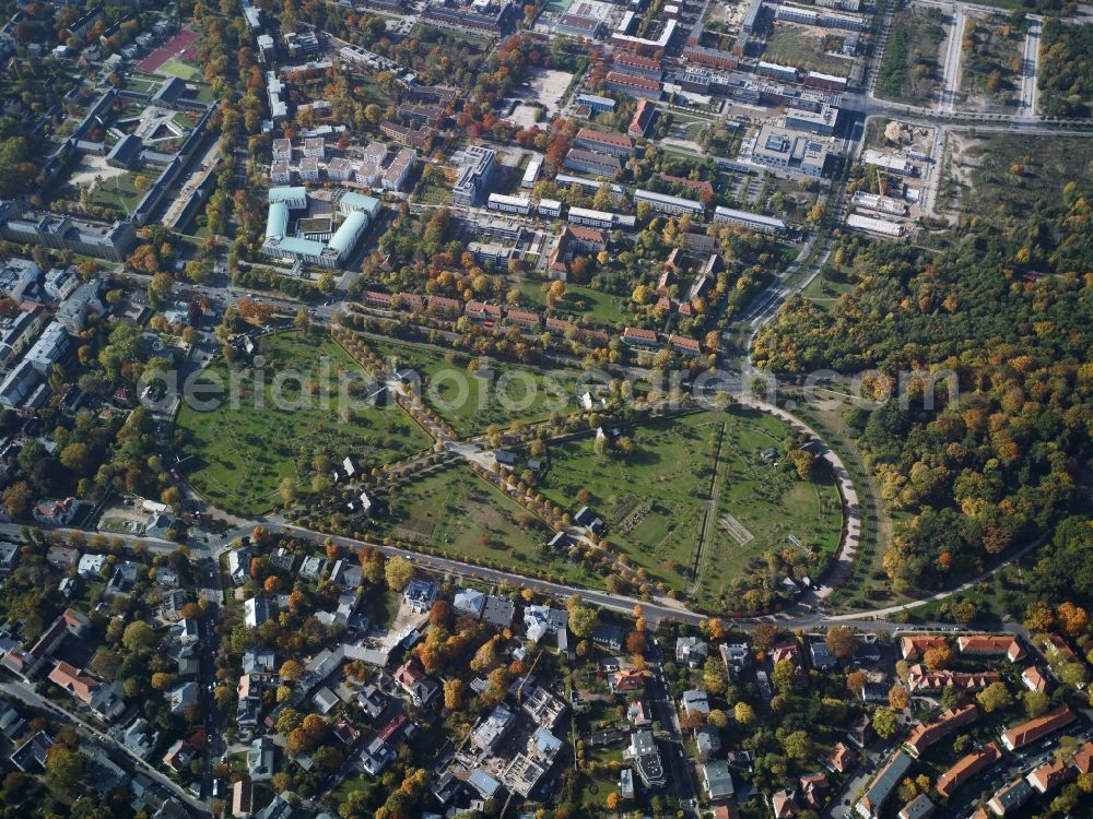 Potsdam from above - View of the Russian Colony Alexandrowka in Potsdam in the state Brandenburg