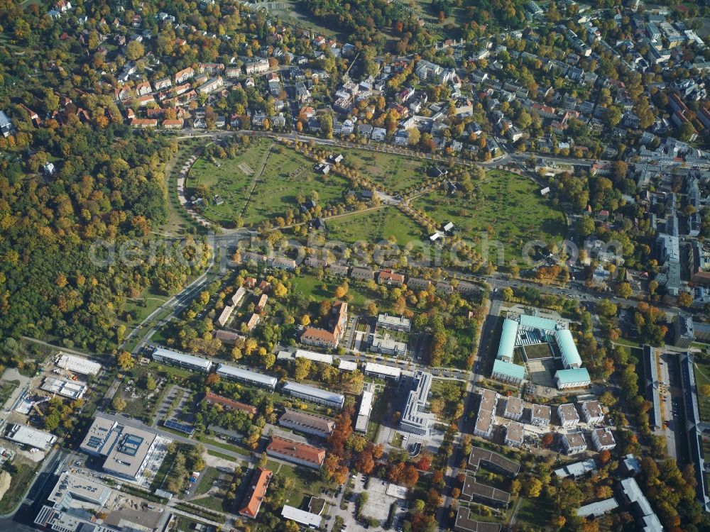 Aerial image Potsdam - View of the Russian Colony Alexandrowka in Potsdam in the state Brandenburg