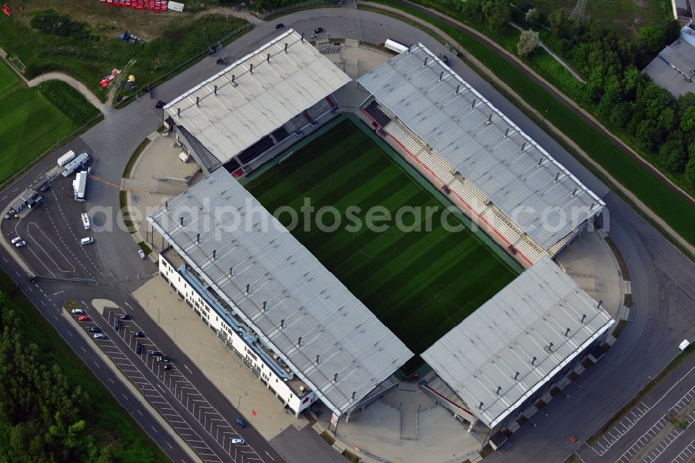 Aerial image Essen - RWE - Red-White Stadium in Essen in North Rhine-Westphalia