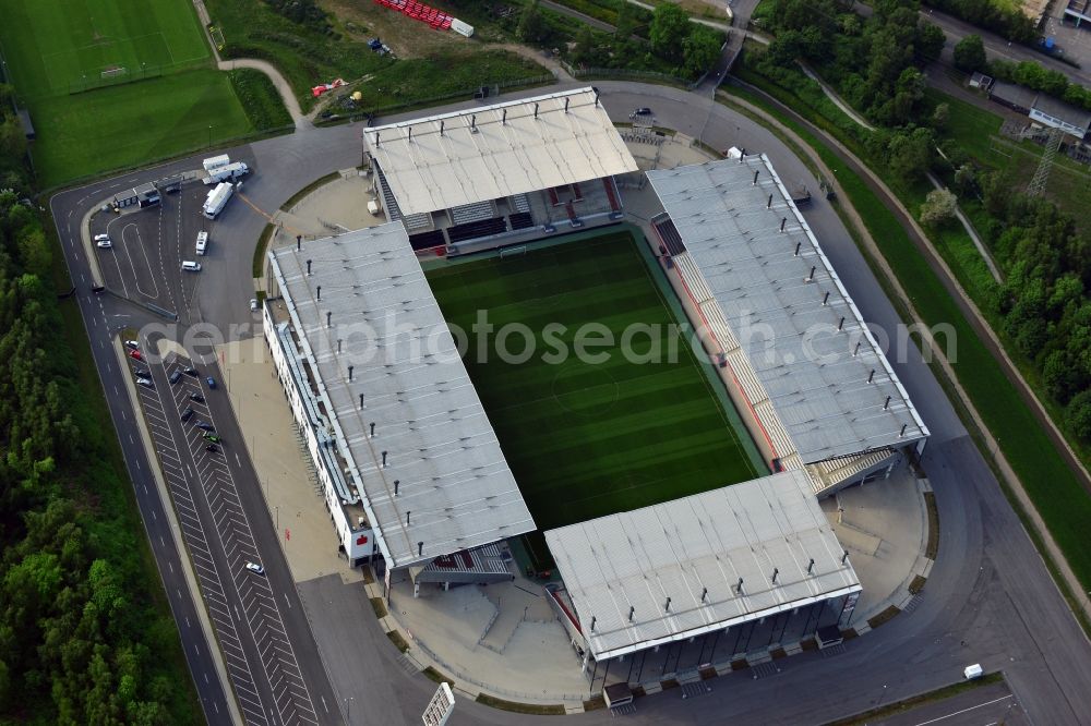 Aerial photograph Essen - RWE - Red-White Stadium in Essen in North Rhine-Westphalia