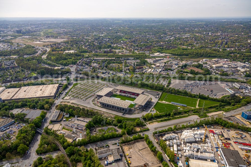 Aerial image Essen - rWE - Red-White Stadium in Essen in North Rhine-Westphalia