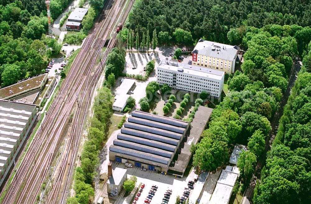 Aerial image Berlin -Grünau - S-Bahndepot der Berliner S-Bahn GmbH und Gelände der Bombadier AG östlich des S-Bahnhofs Grünau. Ort: Berlin -Grünau Datum: 15.05.03