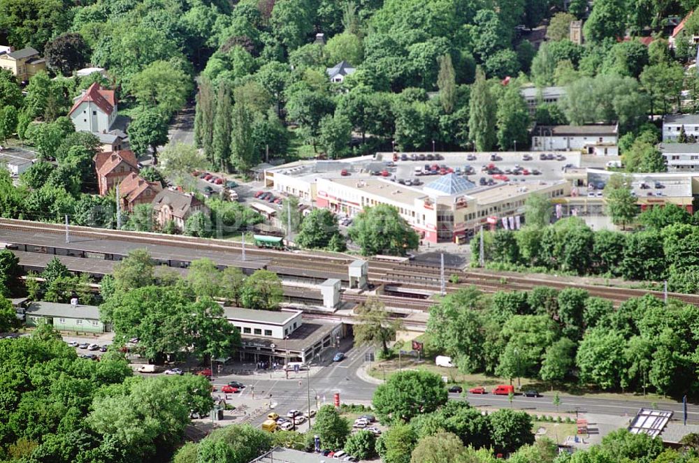 Aerial image Berlin - Grünau - S-Bahnhof und Einkaufszentrum Berlin-Grünau. Ort: Berlin - Grünau Datum: 15.05.03