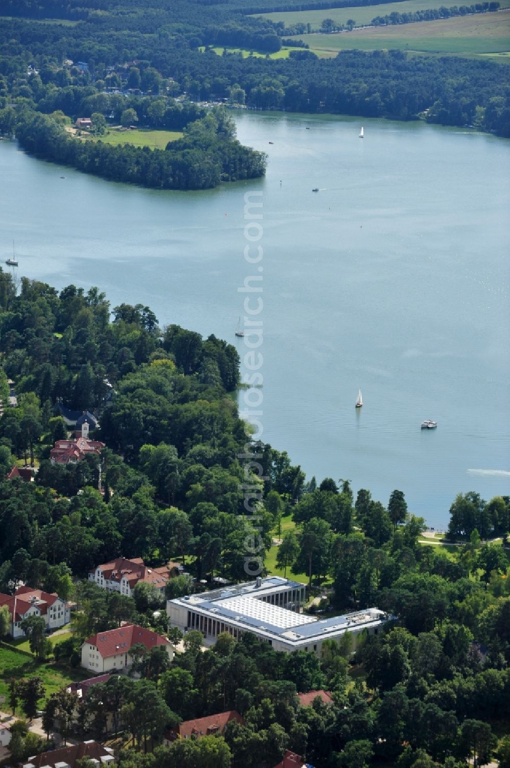 Bad Saarow from the bird's eye view: View of SaarowTherme in Bad Saarow in Brandenburg