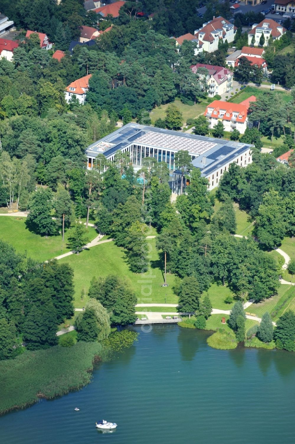 Aerial image Bad Saarow - View of SaarowTherme in Bad Saarow in Brandenburg