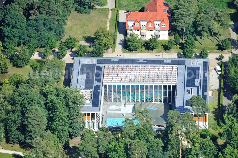 Aerial photograph Bad Saarow - View of SaarowTherme in Bad Saarow in Brandenburg