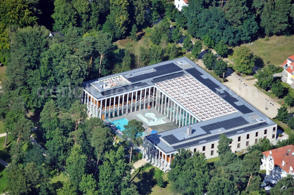 Bad Saarow from above - View of SaarowTherme in Bad Saarow in Brandenburg