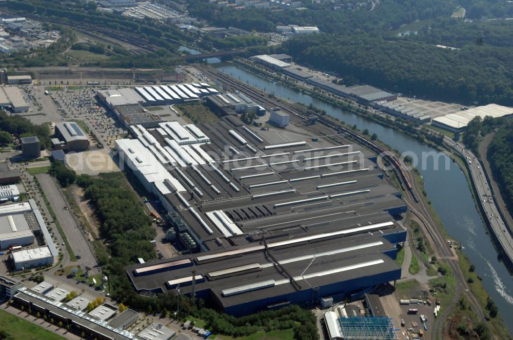 Aerial photograph Saarbrücken - Stahlwerk Burbach in Saarbrücken, eine Produktionsstätte der Saarstahl AG. Steelworks Burbach in Saarbrücken, a manufacturing plant of the corporation Saarstahl AG.