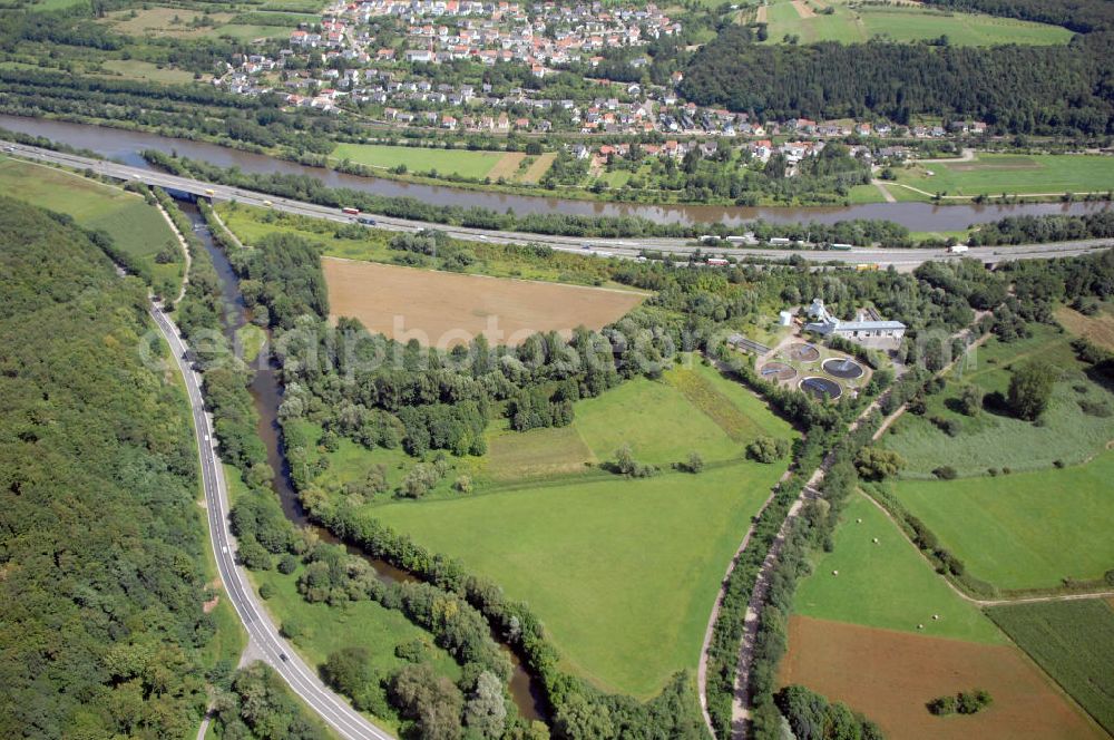 Saarfels from above - Blick aus Südwesten auf den Verlauf der Saar mit der Mündung der Niet und dem Altarm der Nietmündung.