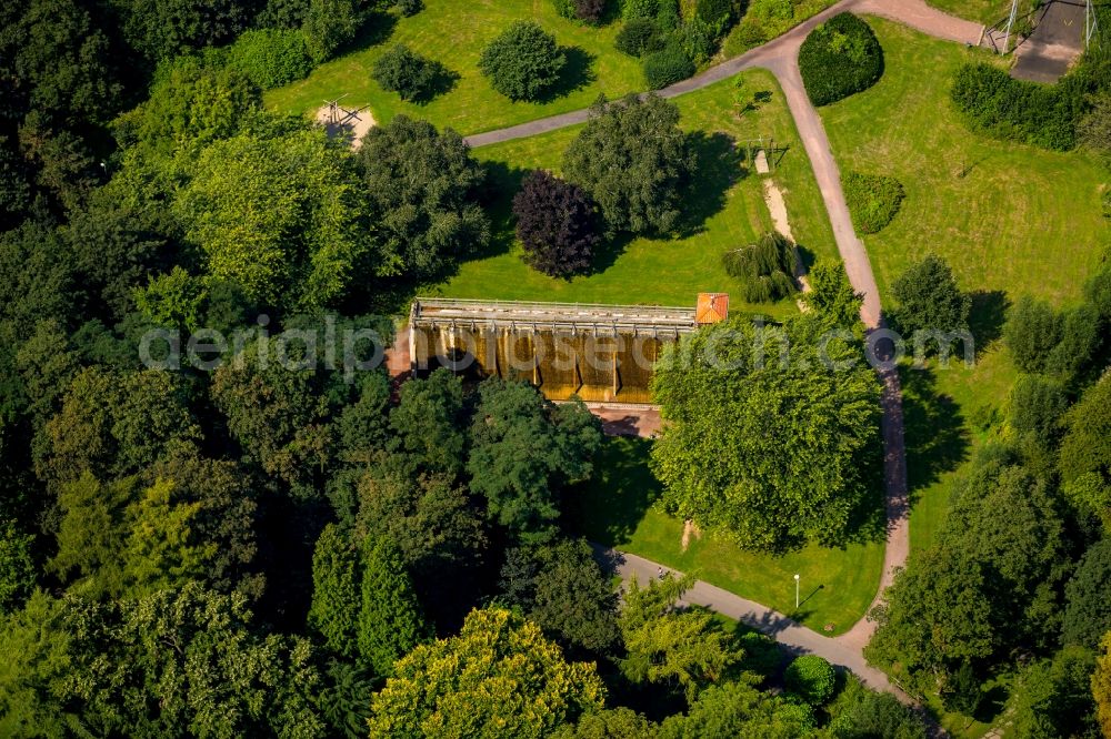 Aerial photograph Werl - Salt flats - building of a former graduation house for salt extraction in Werl in the state North Rhine-Westphalia