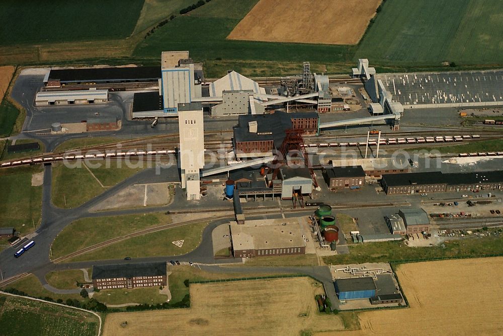 Aerial image Rheinberg OT Borth - The salt mine Borth in Rheinberg in North Rhine-Westphalia