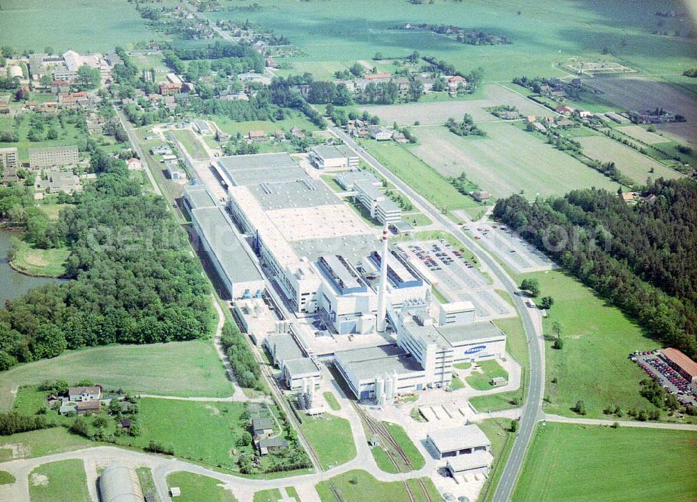 Tschernitz / BRA from above - SAMSUNG Corning Deutschland GmbH Spremberger Straße 4, 03130 Tschernitz