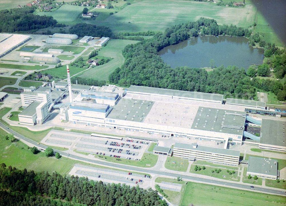 Aerial photograph Tschernitz / BRA - SAMSUNG Corning Deutschland GmbH Spremberger Straße 4, 03130 Tschernitz