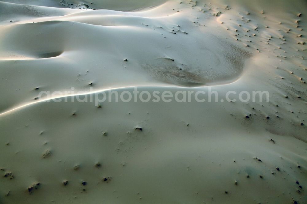 Aerial image Dubai - Sand and desert landscape near Dubai, United Arab Emirates