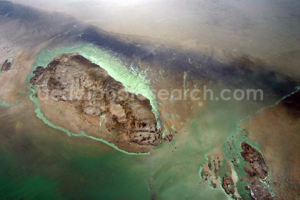 Aerial photograph Zarrenzin - Zarrenzin, Mecklenburg-Vorpommern 13.8.06 Blick auf die Sandbank in der Klimphoresbucht in der Ostsee.