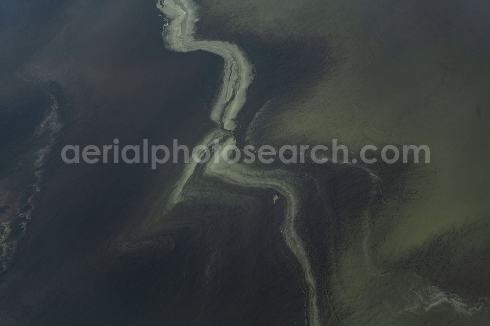 Aerial photograph Loissin - Sandbank- land area by flow under the sea water surface the Baltic Sea by Loissin in the state Mecklenburg - Western Pomerania