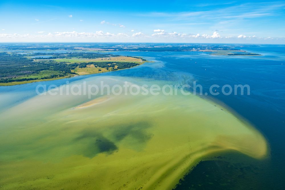 Peenemünde from above - Sandbank in front of Peenemuende in the Baltic Sea on the island of Usedom in the state Mecklenburg - Western Pomerania, Germany