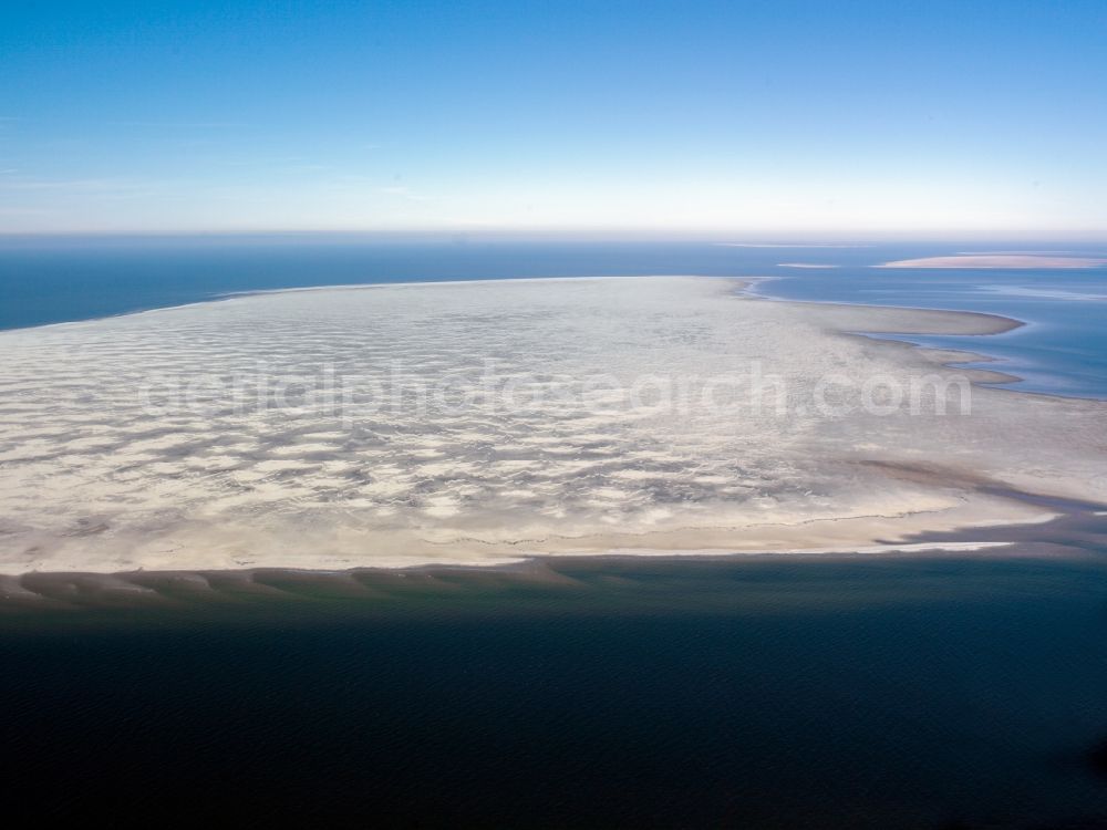 Aerial image Süderoogsand - Sandbar in Suederoogsand in the state Schleswig-Holstein, Germany