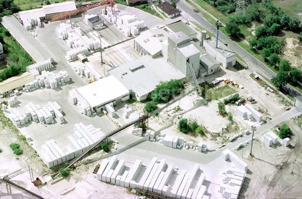 Cottbus / Brandenburg from the bird's eye view: Sandsteinwerk in Cottbus.