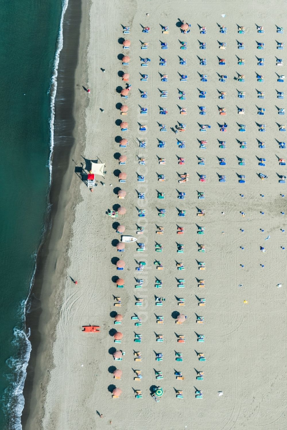 Spineta from above - Beach landscape on the coast in Spineta in Italy