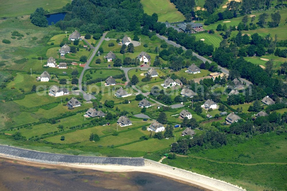 Aerial photograph Greveling - Beach landscape on the North Sea in Greveling in the state Schleswig-Holstein