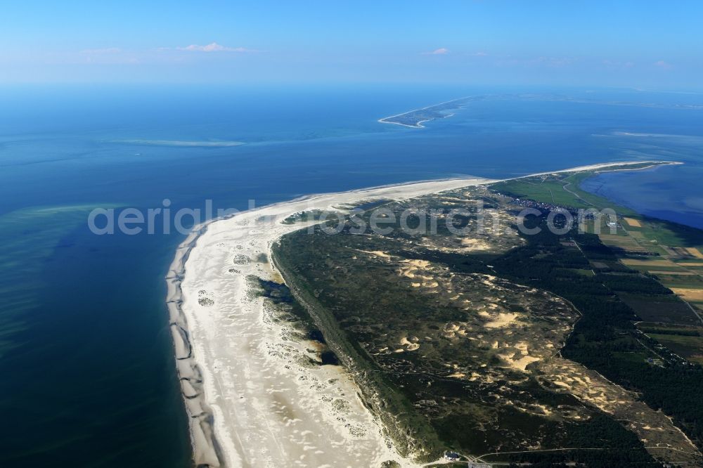 Aerial photograph Nebel - Beach landscape on the in Nebel in the state Schleswig-Holstein