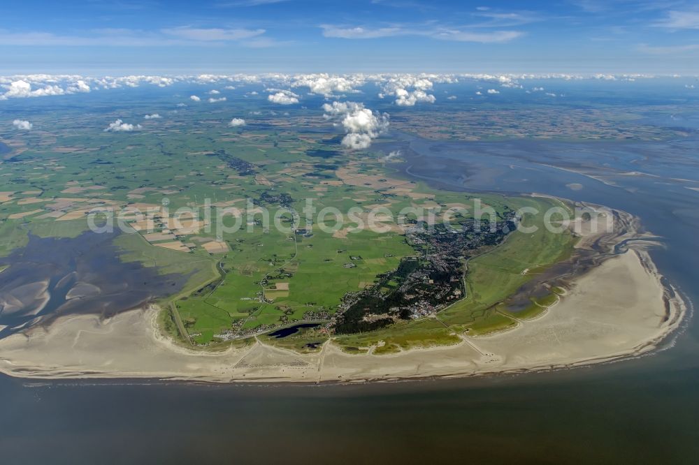 Aerial image Sankt Peter-Ording - Beach landscape on the North Sea coast in the district Sankt Peter-Ording in Sankt Peter-Ording in the state Schleswig-Holstein