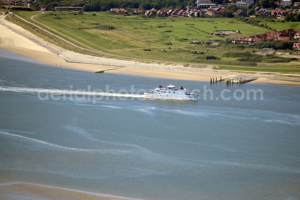 Norderney from the bird's eye view: Beach landscape on the North Sea in Norderney in the state Lower Saxony