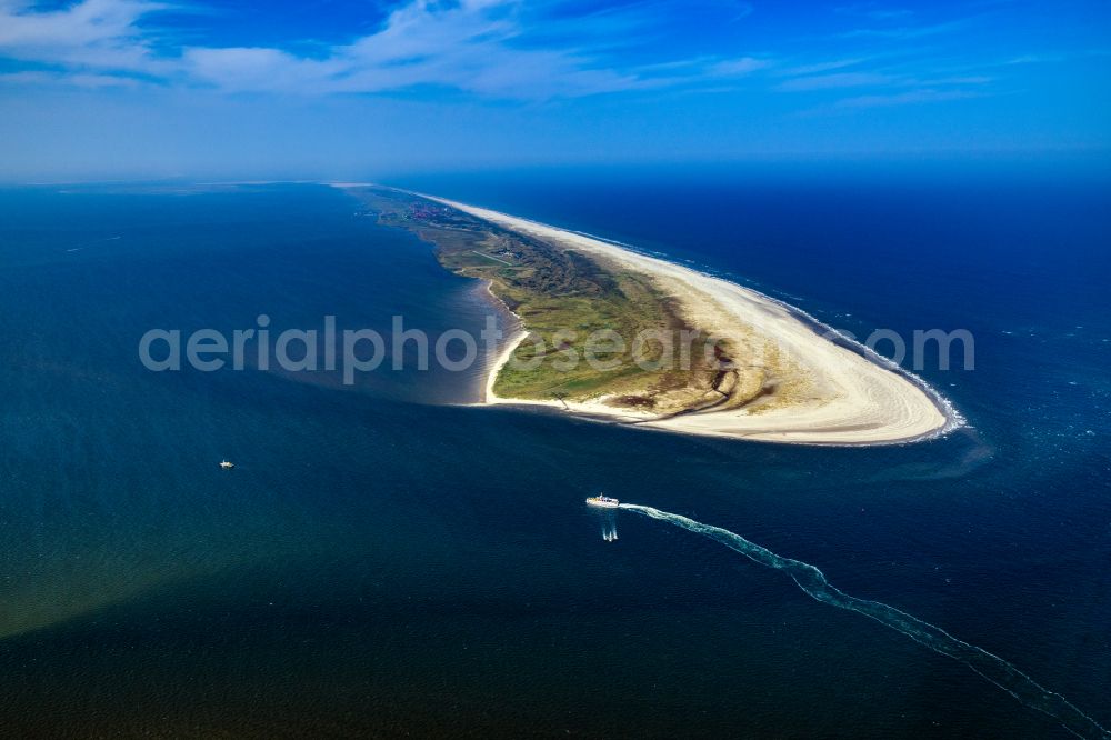 Aerial photograph Juist - Beach landscape on the Island of Juist in the state Lower Saxony