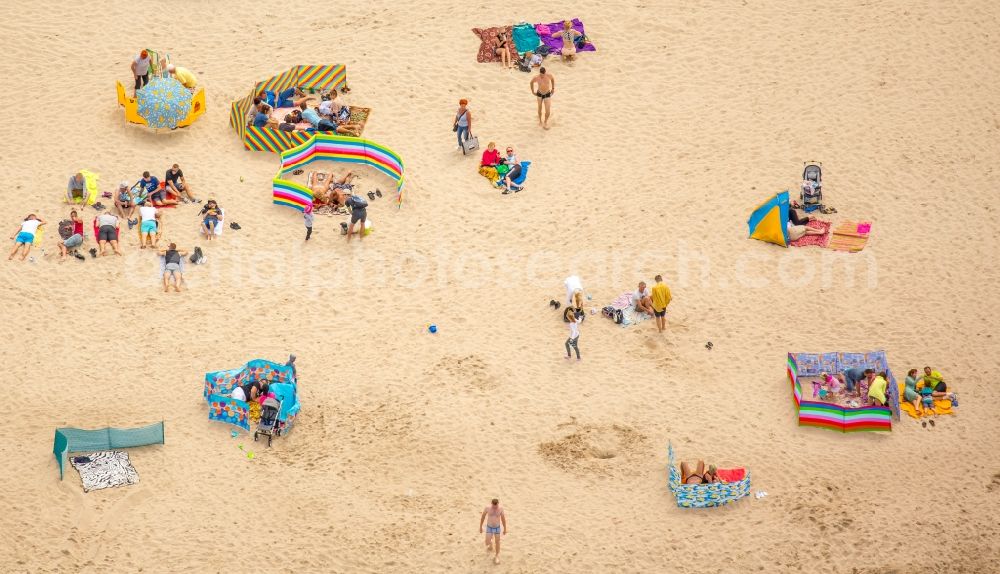 Mielenko from above - Beach landscape on the Baltic Sea in Mielenko in West Pomerania, Poland